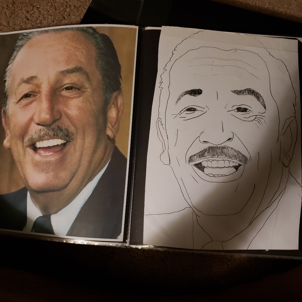 Walt Disney drawing